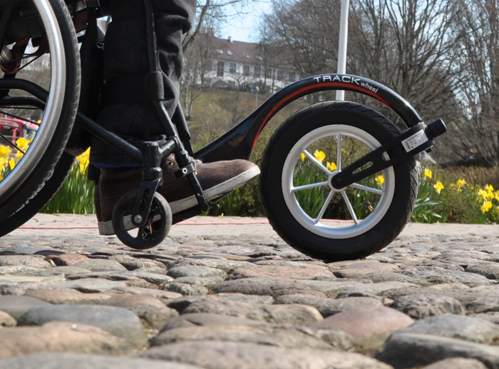 Double Arm Aluminium 12" Outdoor Track Wheel - Image 4