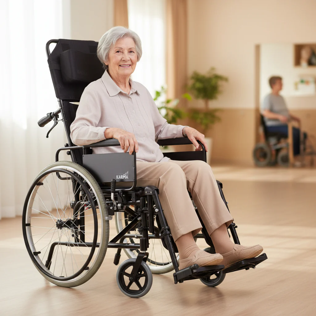 Karma Standard Lightweight Self-Propelling Reclining Wheelchair - Image 5